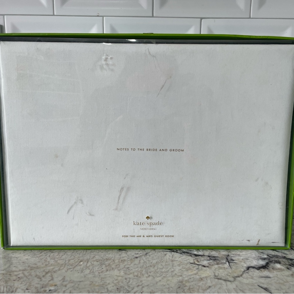 NEW Kate Spade “Notes to the Bride and Groom” Wedding Guest Book 📖🤍❤️♠️✨